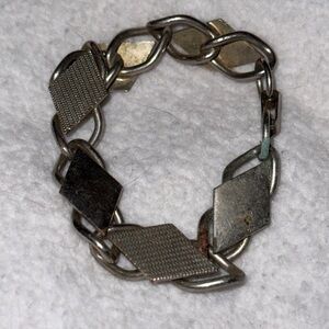 Silver Diamond Link Bracelet NWT
